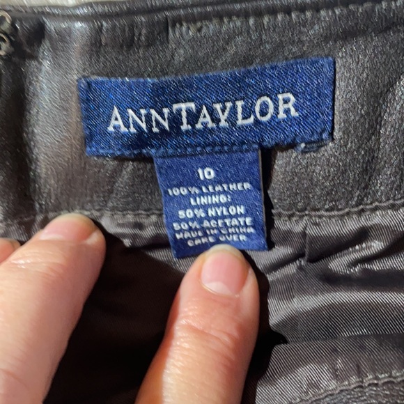 Brown Leather Skirt - Picture 3 of 3